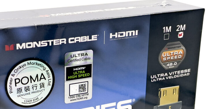 Monster 怪獸線首獲 UHS 超高速 HDMI 傳輸線官方認證